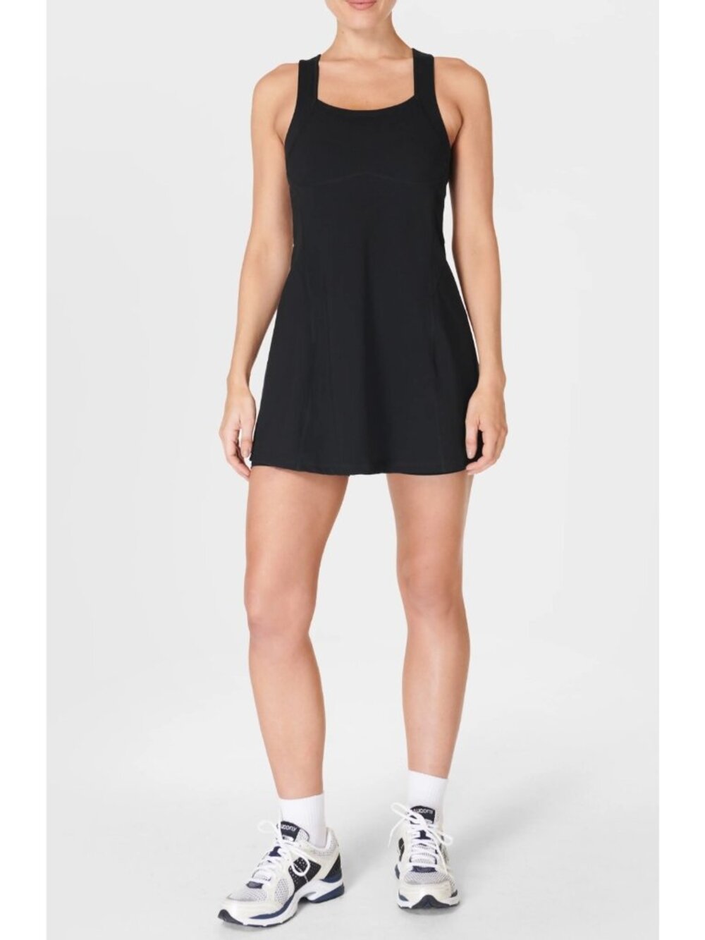 Sweaty Betty Womens Power Pro Racerback Workout Dress Matte Black Size L / US 10